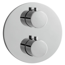 Herzbach LIVING Thermostat-Farbset 2 Verbraucher rund rund Chrom