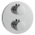 Herzbach LIVING Thermostat-Farbset 2 Verbraucher rund rund Chrom