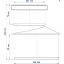 PoloPlast Übergangsrohr PKR Polo-Kal NG DN 160/110