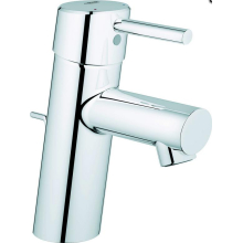 Grohe Waschtisch-Hebelmischer Concetto mit Zugstangen-Ablaufgarnitur verchromt