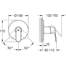 Grohe Fertigset Brause Eurosmart C für SmartBox...
