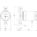 Grundfos Zirkulationspumpe COMFORT DACH 15-14BXA, 1 , 140mm