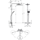 hansgrohe Raindance Select S 240 2jet Showerpipe