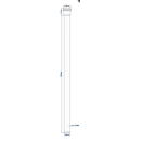 PoloPlast Steckmuffenrohr PKEM Polo-Kal NG DN 40 750mm