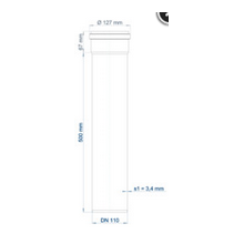 PoloPlast Steckmuffenrohr PKEM Polo-Kal NG DN 110 500mm