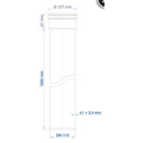 PoloPlast Steckmuffenrohr PKEM Polo-Kal NG DN 110 1500mm
