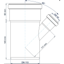 PoloPlast Abzweig PKEA Polo-Kal NG DN 110/40 45Grad