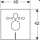 Geberit Schallschutz Set weiß, für Wand-WC und Wand-Bidet
