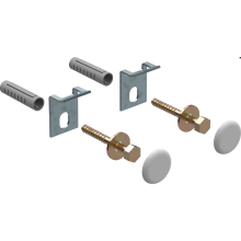 Geberit GE Befestigungsset für Urinal, Kerafix (2 Stück), weiß