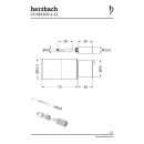 Herzbach LOGIC PLUS Verlängerung Hebelmischer 30mm...