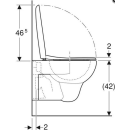 Geberit Wand-Tiefspül-WC Renova Set m WCSitz Bef. v....