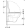 Geberit Wand-Tiefspül-WC Renova Set m WCSitz Bef. v. un. 540mm Ausld. weiß
