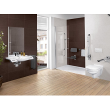 V+B Wand-Tiefspül-WC Vita O. NOVO randlos längerer Zulauf 360x700mm weiß