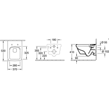 V+B Combi-Pack Tiefspül-WWC Architectura 5685R0XX m Sitz QuiR u. Softcl. we c+