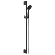 Herzbach LIVING SPA Wandstangenset Slide M 900mm Handbrause 100mm Multi Schwarz matt