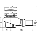 Viega Ablaufgarnitur Tempoplex Plus d=115xDN50, mit...