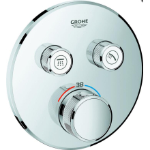 Grohe Unterputzmischer SmartControl 2 Absperrventile, rund, verchromt