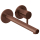 Herzbach DESIGN iX PVD Waschtisch-Wandbatterie Farbset 240mm Copper Steel