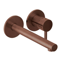 Herzbach DESIGN iX PVD Waschtisch-Wandbatterie Farbset 210mm Copper Steel