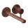 Herzbach DESIGN iX PVD Waschtisch-Wandbatterie Farbset 210mm Copper Steel