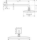 hansgrohe Raindance E Kopfbrause 360 1jet mit Brausearm...