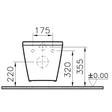 Vitra S100 Wand-Tiefspül-WC Kompakt<CR>Ausld. 495mm randlos verdeckte Bef. weiß