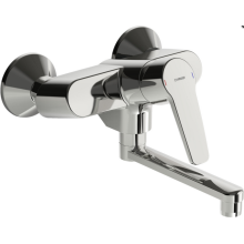 Hansa Spültisch-Hebelmischer Hansapolo neu für Wandmontage Ausladung 235mm VC