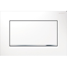 Geberit BetPl. Sigma30 verschraubbar f Spül-Stopp Zinkguss / we / hgl. chrom
