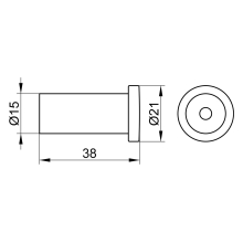 Keuco Handtuchhaken Plan Länge 38mm verchromt