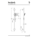 Herzbach LIVING SPA Wandstangenset 70 rund 900mm...