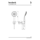 Herzbach LIVING SPA Wannenset ABG Halter 70 rund HB 100mm...