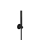 Herzbach LIVING SPA Wannenset Halter 70 rund Stabhandbrause 1500mm Schwarz matt