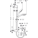 hansgrohe Croma Select S Vario Combi Set 65 cm