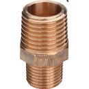 Viega Reduziernippel Rotguss, mit Mehrkant, AG 2 x11/2