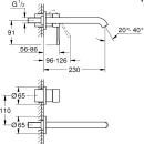 GROHE 2-Loch-WT-Wandbatterie Essence 29193_1 FMS...