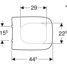 Geberit WC-Sitz Renova Plan e Bef. v o Schar. MS VC m AA u QRS we
