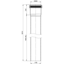 Atec Rohr PolyTop kürzbar DN 60 1955mm