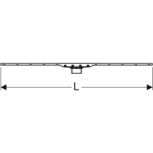 Geberit Duschrinne Cleanline80 300 - 900mm Edelstahl gebürstet