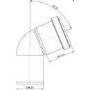 PoloPlast Bogen PKB Polo-Kal NG DN 50 67,5Grad