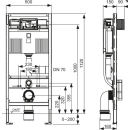 TECEprofil WC-Modul mit TECE-Spülkasten 1120mm ea....