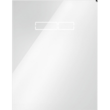 TECElux WC-Betätigungsplatte mit sen-Touch Elektronik Glas weiß