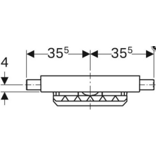 Geberit Kombifix Dusch-Element Wandablauf d= 50