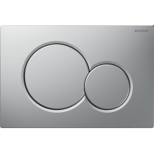 Geberit GE BetPl. Sigma01, für 2-Mengen-Sp. mattchrom-lackiert