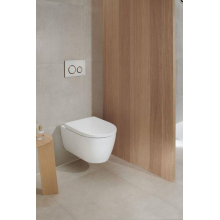 Geberit GE iCon Set Wand-WC mit WC-Sitz, Rimfree Tiefspüler, geschl. Form, T:53cm, weiß