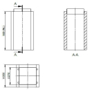 Atec Schachtelement 600 mm L90 PolyCase inklusive...
