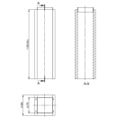 Atec Schachtelement 1195 mm L90 PolyCase inklusive...