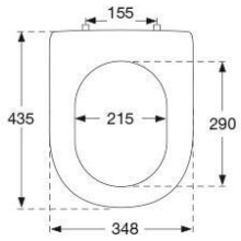 WC-Sitz PRESSALIT MAGNUM Nr.104 inkl.Festscharnier B 33, weiss