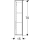Geberit Spiegelschrank Option Plus mit Beleuchtung zwei Türen 600x700x172mm