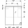 Geberit Spiegelschrank Option Plus mit Beleuchtung zwei Türen 600x700x172mm