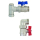 STRAWA Anschlussgarn. o WMZ-Vorbereitung 1" IGx1" AG BL 100mm Anschluss vertikal
